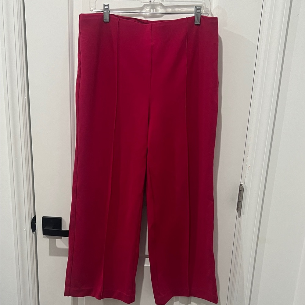Elegant Rafella Pink Women’s Pants Stretch Band Waist Size‎ Large